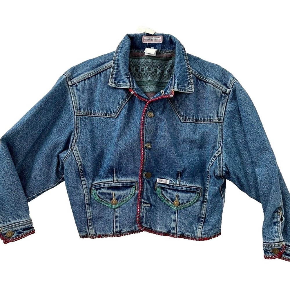 GUESS VINTAGE Jeans A GEORGES MARCIANO DESIGN 80's Oversize Denim Jacket